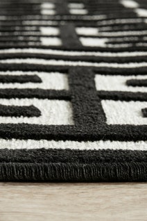 Rug Culture York Medium Black & Natural Rug 300X80CM - YRK-BREN-GLD-300X80 hero image