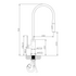 Artusi Gooseneck Mixer Tap With Pull Out Hose ASM201B image NaN