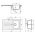 Abey TD100TW Schock Typos Single Bowl with Drainer Sink & Tap Pack image NaN