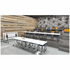 OLG Modulus Table 1500x750 White Worktop with Black and Chrome Frame OG_MFLIP1575B_W image NaN