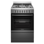 Westinghouse 60cm Dual Fuel Fan Forced Freestanding Oven Dark Stainless Steel WFE616DSC hero image