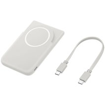 Samsung Magnetic Wireless Battery Pack (5Ah) Wired 25W, Wireless 15W, Magnet, Standing, Type-C x1 (Includes 0.2m cable) Grey EB-U2500XJEGWW hero image