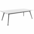 OLG Team Meeting Tables 2400x1200 Black Frame/ White Worktop OG_TT2412_B_W image NaN