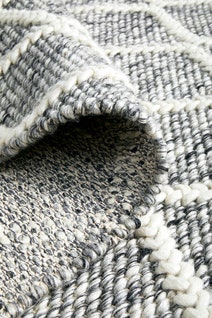 Rug Culture Huxley Oversize Grey & Off White Rug 400X300CM - HU-GREY-400300 hero image