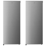 Mykin 230L Upright Fridge & 162L Upright Freezer Stainless Steel Pigeon Pair Package MUL237WMUF172W hero image