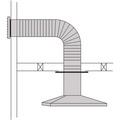 Abey RHH6 Horizontal Ducting Kit 150mm
