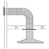 Abey RHH6 Horizontal Ducting Kit 150mm image NaN