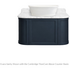 Turner Hastings Evara 90x53 Wall Hung Vanity with Real Marble Top To Suit Above Counter Basin Aegean Blue NTH EV955-AB-NTH image NaN