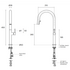 Rogerseller Myhill Sink Mixer with Pull Out Spray - Graphite 3606012605 image NaN
