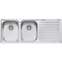 Oliveri DZ171 Diaz Double Bowl Right Hand Drainer Topmount Sink image NaN