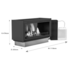 Planika PUFL Pure Flame Bio-Ethanol Built-In Fireplace in Casing and with Logs image NaN