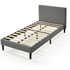 Zinus Liam Classic Home King Single Upholstered Fabric Bed Base AU-FPPBC2ZC-12B image NaN