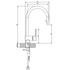 Armando Vicario 400544BN Mix 15D Kitchen Mixer with Pull-Out Tap image NaN