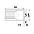 Blanco TIPO 45S Single Bowl Inset Sink with Left Hand Drainer 528224 image NaN