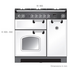 Falcon 90cm Classic Freestanding Dual Fuel Oven/Stove Cream and Chrome CLA90DFFCR-CH image NaN