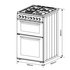 Belling Gas Oven & Cooktop Electric Upper Oven Freestanding Cooker BFS60DOGG image NaN