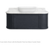 Turner Hastings Evara 120x53 Wall Hung Vanity with Real Marble Top To Suit Above Counter Basin Aegean Blue 1TH EV125-AB-1TH image NaN