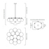 CTO Lighting Cloudesley Large Chandelier Light - Satin Brass with Opal Glass CLOCHLSBGO image NaN