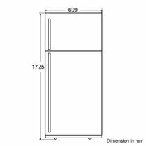 Electrolux 460L Top Mount Fridge ETE4607SB-R hero image