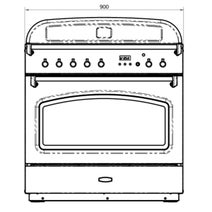 Falcon 90cm Classic FX Slate Dual Fuel Freestanding Oven CLA90FXDFSL-BR hero image
