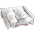 Bosch Series 6 Stainless Steel Built Uner Dishwasher with Home Connect SMP6HCS01A image NaN