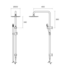 Rogerseller Tonic Dual Baton Shower - Matte Black 3506002911 image NaN