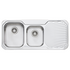 Oliveri Petite 1 & 3/4 Double Bowl Sink with Right Hand Drainer PE311NTH  image NaN
