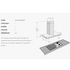 Glem Gas Quiet Air 120cm Stainless Steel off-board motor Rangehood GQA120TBLED image NaN