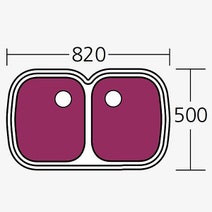 Oliveri Monet Double Bowl Undermount Sink MO70U hero image