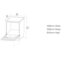 Artusi 60cm Freestanding Dishwasher Matte Black ADW5009MB hero image