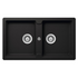 Abey Schock Typos N200 Double Bowl Sink with No Taphole - Nero TN200N-NTH image NaN