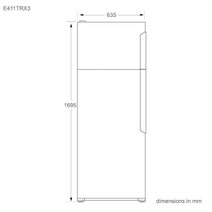 Fisher & Paykel E411TRX3 411L ActiveSmart Top Mount Fridge hero image