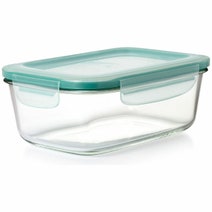 OXO Four Piece Smart Seal Glass Rectangular Container Set 48584 hero image