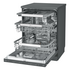 LG 60cm QuadWash Freestanding Dishwasher with Auto Door Opening Matte Black XD3A15MB image NaN