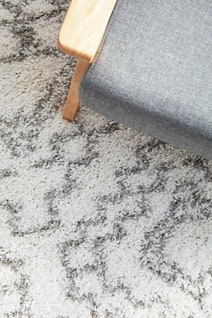 Rug Culture Casablanca Larger White & Silver Rug 290X200CM - CBA-FEZ-WHT-290X200 hero image
