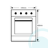 Westinghouse WVG665W 60cm Natural Gas Built-In Double Oven image NaN