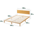 Zinus Arden Bamboo Double Bed Frame with Pipe Headboard AU-FPWNH9ZC-08D image NaN