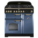 Falcon 90cm Classic Deluxe Stone Blue Dual Fuel Freestanding Oven CDL90DFSBBR hero image