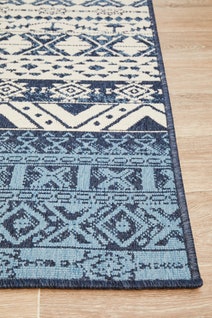 Rug Culture Seaside Large White & Blue Rug 280X190CM - SSD3333-WHBL-280X190 hero image