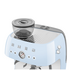 Smeg 50s Style Espresso Machine with Built-in Grinder Pastel Blue EGF03PBAU image NaN