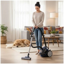 MyGenie 1000W Canister Pet Vacuum Blue Grey 10005880 hero image