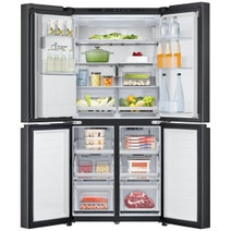 LG 506L French Door Fridge with Slim Non-Plumbed In-Door Ice and Water Dispenser Matte Black GF-LN500MBL hero image