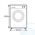 7kg Front Load Bosch Washing Machine WAE22464AU image NaN