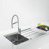 Franke Aton Double Bowl Sink with Right Hand Drainer ANX221RHD image NaN