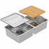 Abey Lago Double Sink with Accessories inc Dish Rack WNL200T image NaN