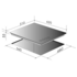 ILVE 60cm Grigio Lusso Natural Gas Tempered Glass Cooktop ILGV604  image NaN
