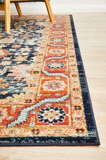 Rug Culture Legacy Large Multi-coloured Rug 290X200CM - LEG-860-NAVY-290X200 hero image