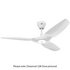 Big Ass Fans Haiku L 132cm LED Ceiling Fan 1291mm Downrod with Light F127L-UW-04-01 image NaN