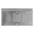 Glem 90cm QuietAir Stainless Steel Slim Line Canopy Rangehood GQA90SC  image NaN