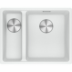 Franke Maris 340/150mm 1 and 1/2 Bowl Left Topmount Sink with Extension Drainer Polar White MRG660-SBLPWFPC hero image